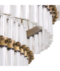 Scottsdale Chandelier Brass/Glass 75.5cm