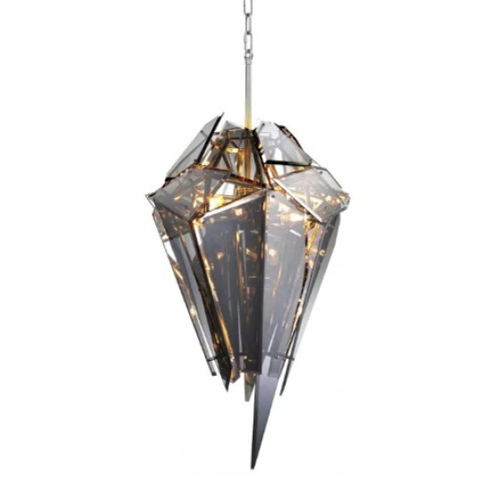 Shard Taklampa Glas/Nickel 47 cm