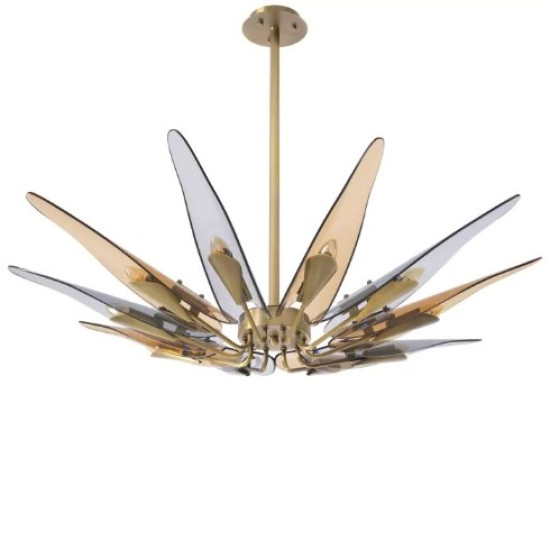 Sky Takkrona Mässing/Glas 112 cm