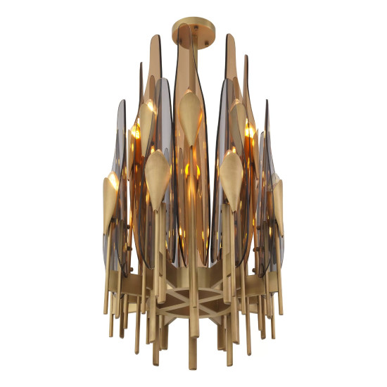 Sky Chandelier Brass/Glass 45cm
