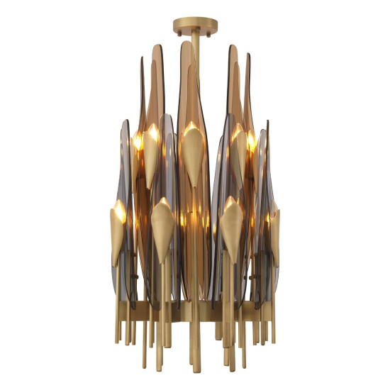 Sky Chandelier Brass/Glass 45cm