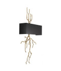 Sorento Wall Lamp Brass/Black 84cm