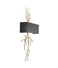 Sorento Wall Lamp Brass/Black 84cm