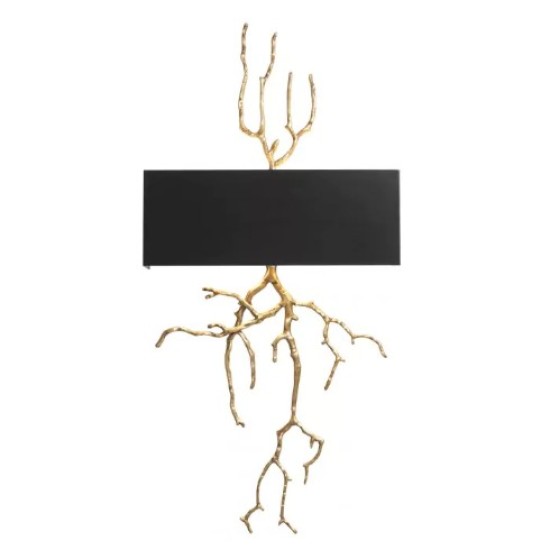 Sorento Wall Lamp Brass/Black 84cm