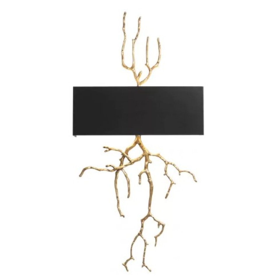 Sorento Wall Lamp Brass/Black 84cm