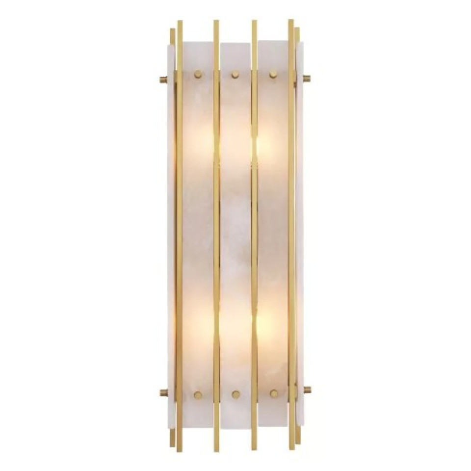 Sparks Vägglampa Mässing/Alabaster 65cm