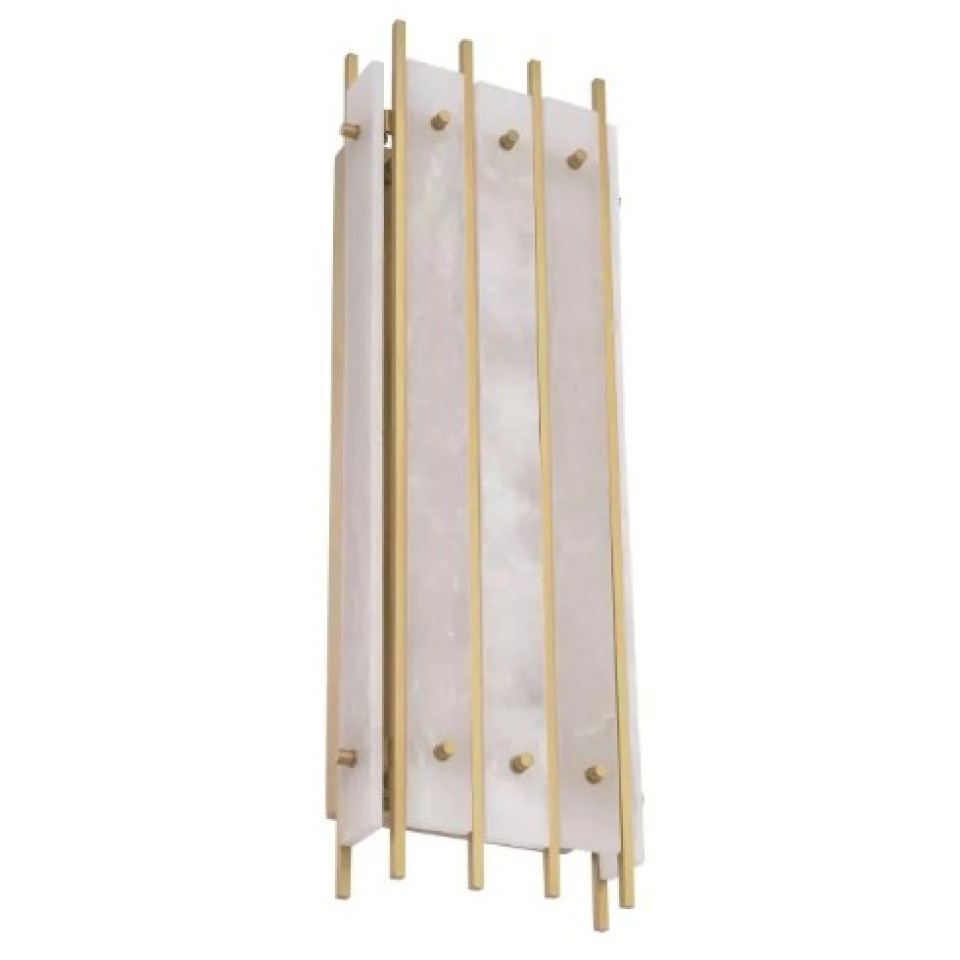 Sparks Vägglampa Mässing/Alabaster 65cm