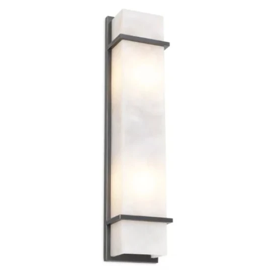 Spike Wall Lamp Alabaster/Bronze 60cm