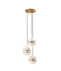 Spiridon Taklampa Mässing/Glas 45 cm