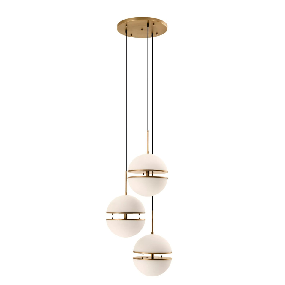 Spiridon Taklampa Mässing/Glas 45 cm