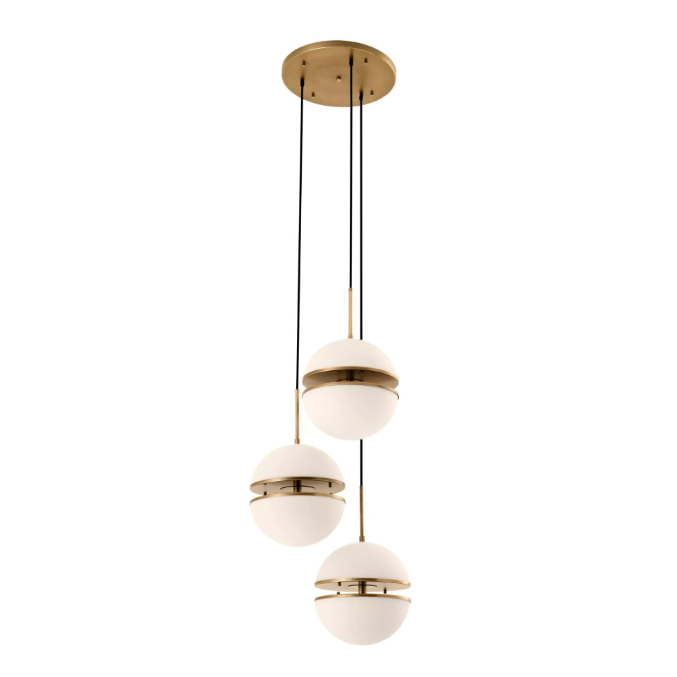 Spiridon Taklampa Mässing/Glas 45 cm