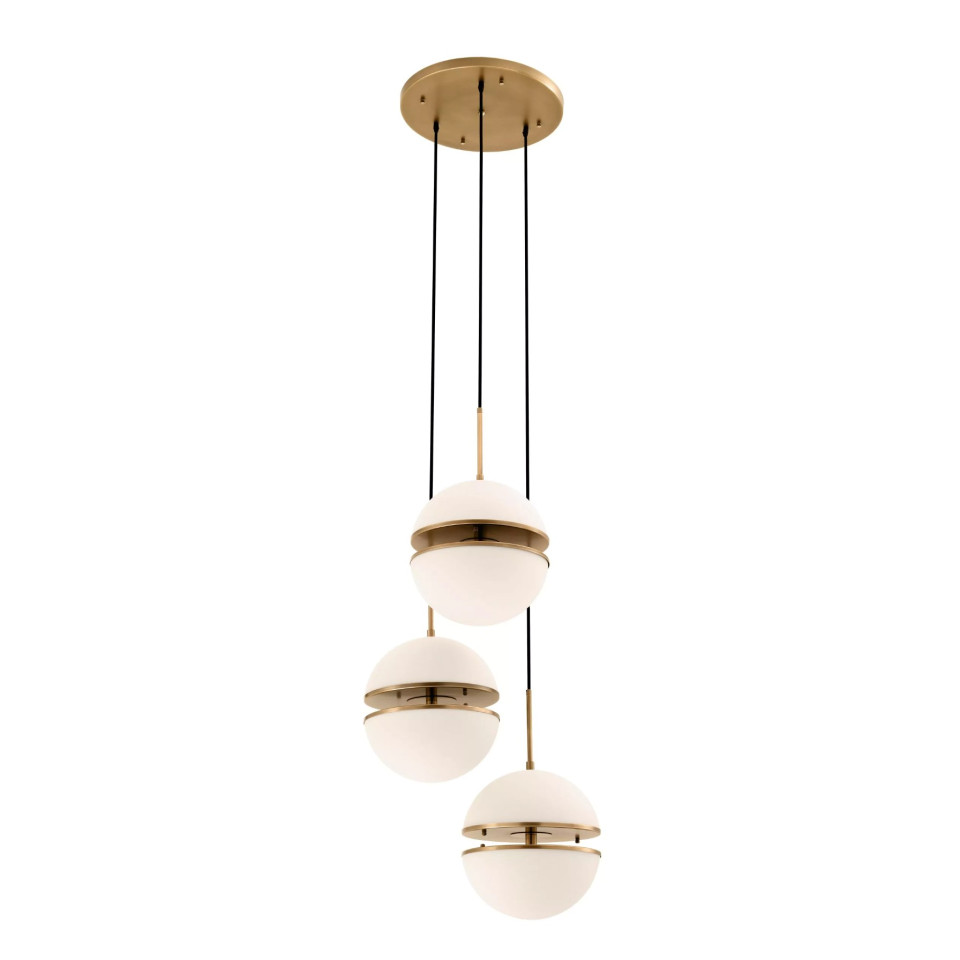 Spiridon Taklampa Mässing/Glas 45 cm