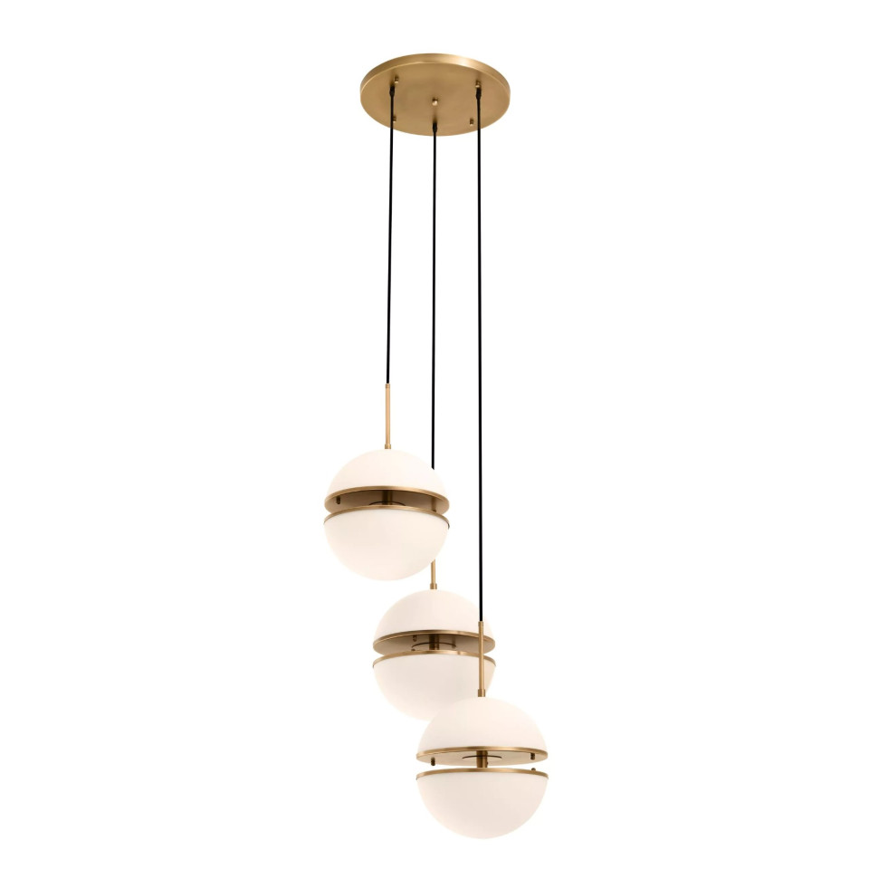 Spiridon Taklampa Mässing/Glas 45 cm