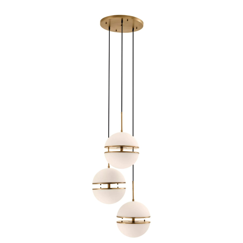 Spiridon Taklampa Mässing/Glas 45 cm