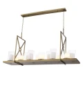 Summit Chandelier Brass/Glass 160cm