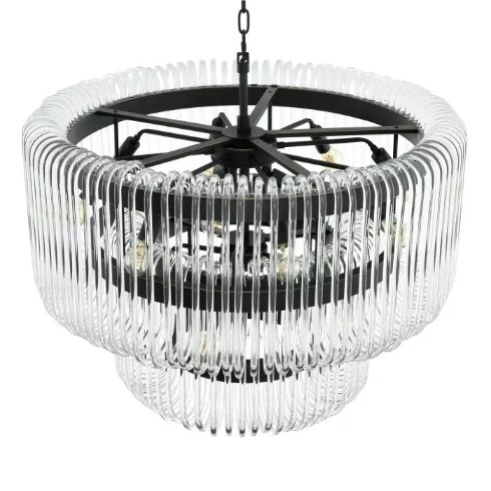 Sutton House Ljuskrona Brons/Glas 80cm