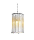 Tiziano Ceiling Lamp Silver/Glass 35cm