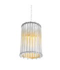 Tiziano Ceiling Lamp Silver/Glass 35cm