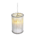 Tiziano Ceiling Lamp Silver/Glass 35cm