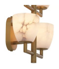 Valerius Vägglampa Mässing/Alabaster 61cm