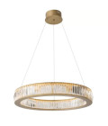 Vancouver Chandelier L Brass/Glass 91cm