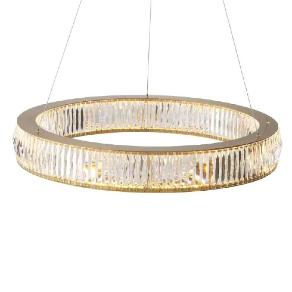 Vancouver Chandelier L Brass/Glass 91cm