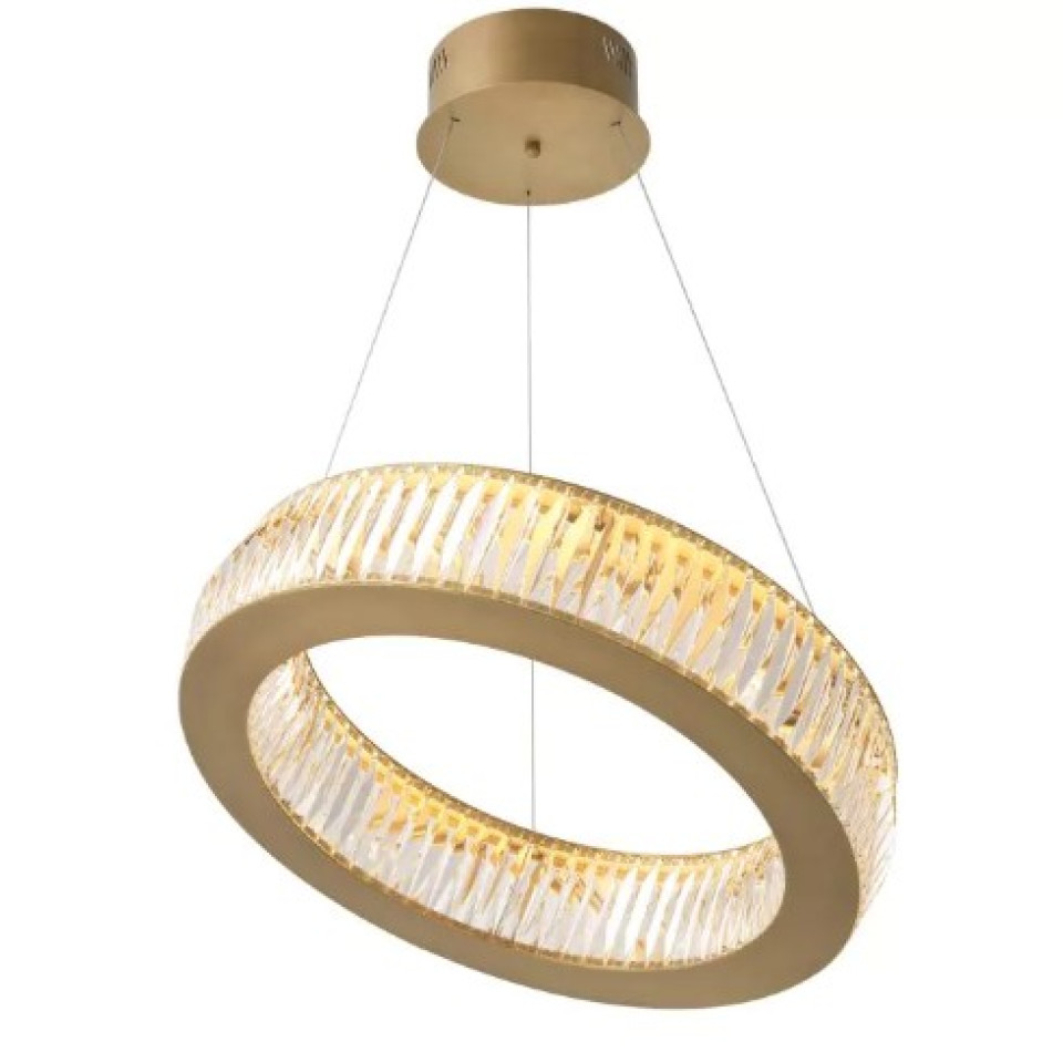 Vancouver Chandelier S Brass/Glass 63cm