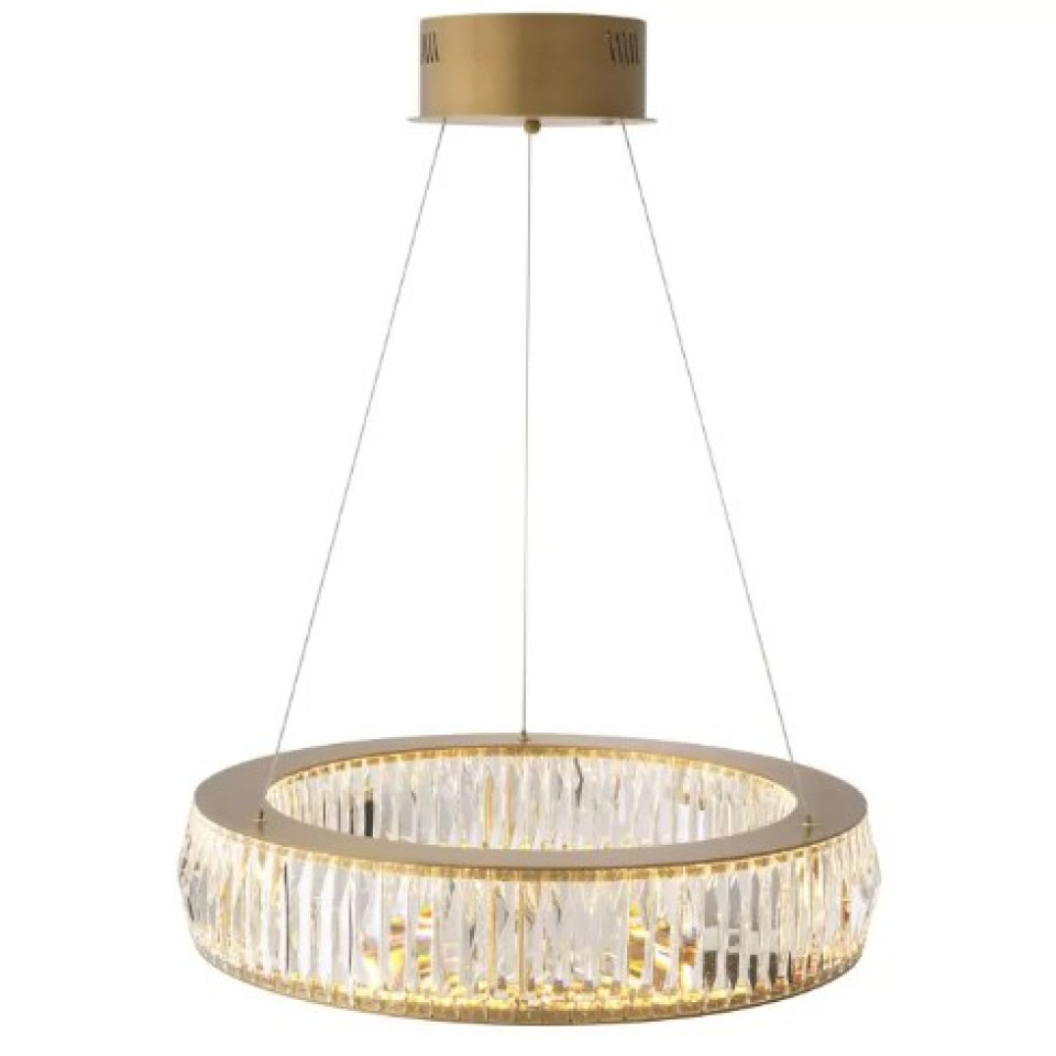 Vancouver Chandelier S Brass/Glass 63cm