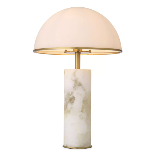 Vaneta Table Lamp Brass/Glass 65cm