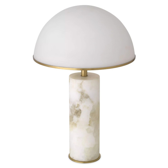 Vaneta Table Lamp Brass/Glass 65cm