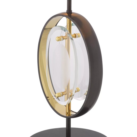 Vincente Table Lamp Glass/Marble 64cm