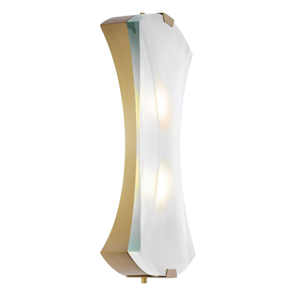 Virgil Wall Lamp Brass/Glass 37.5cm