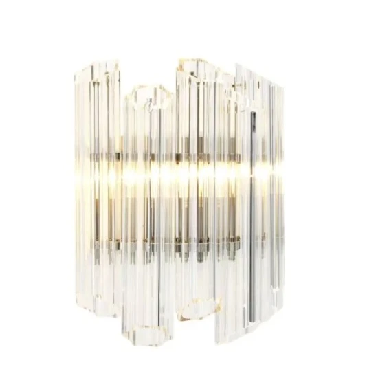 Vittoria Wall Lamp Nickel/Glass 32.5cm