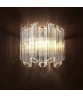 Vittoria Vägglampa Nickel/Glas 32,5 cm