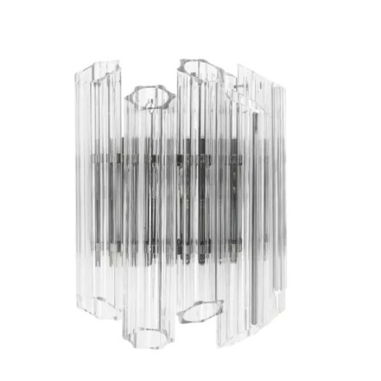 Vittoria Vägglampa Nickel/Glas 32,5 cm