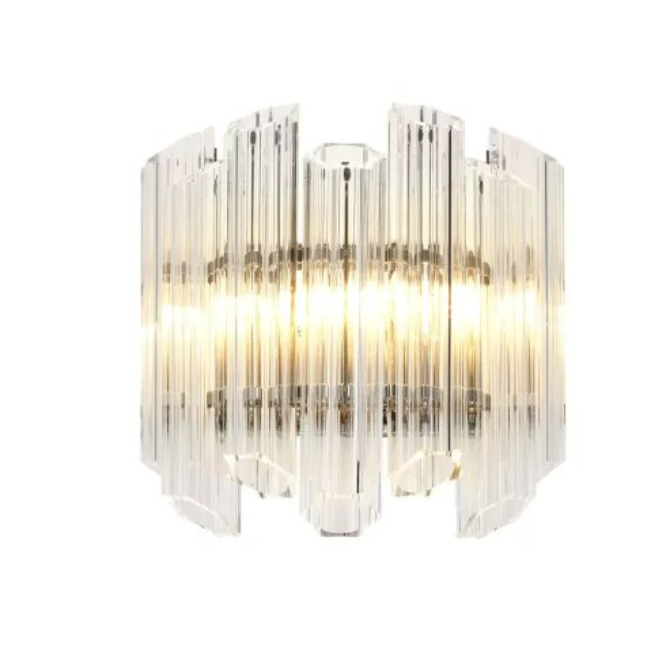 Vittoria Vägglampa Nickel/Glas 32,5 cm