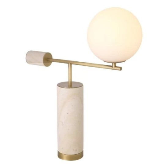 Xperience Table Lamp Travertine/Glass 62.5cm