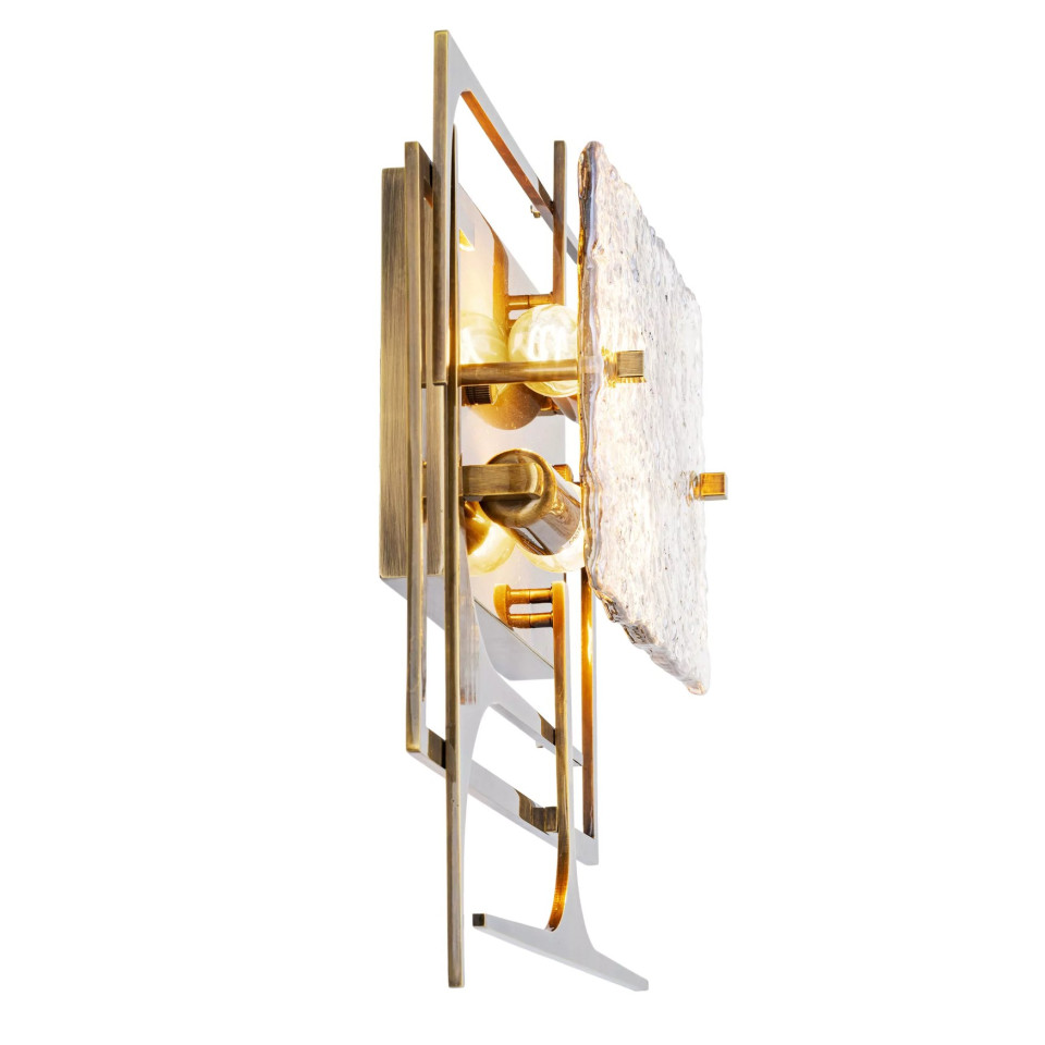 Zeno Wall Lamp Brass/Glass 35cm