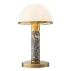 Ziegèl Bordslampa Grå Marmor/Mässing/Glas 41 cm