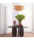 Tavira chandelier natural rattan/vintage brass 85 cm