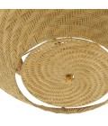 Tavira chandelier natural rattan/vintage brass 85 cm