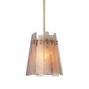 Cortese taklampa vintage mässing/grå rökglas 39 cm