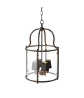 Preston taklampa brons/klart glas 46 cm