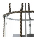 Preston taklampa brons/klart glas 46 cm