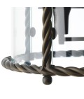 Preston taklampa brons/klart glas 46 cm