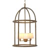 Montrose taklampa vintage mässing/vit 53 cm