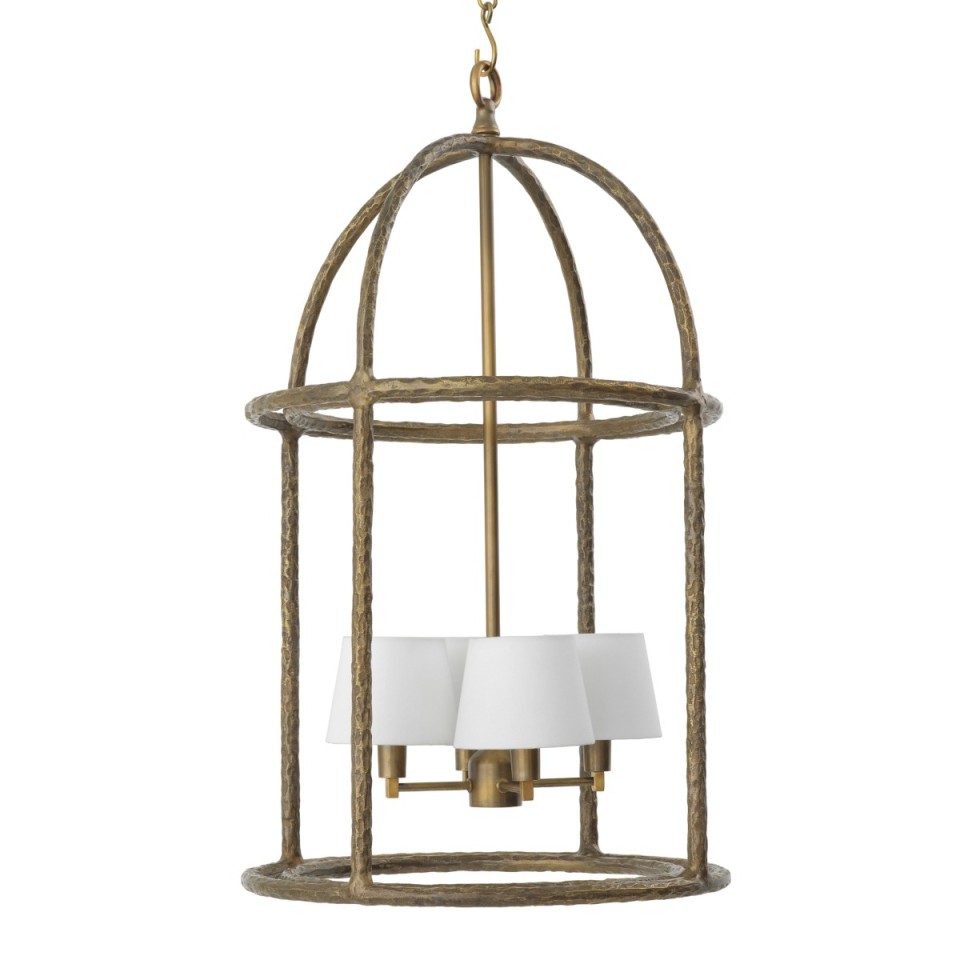 Montrose ceiling light vintage brass/white 53 cm