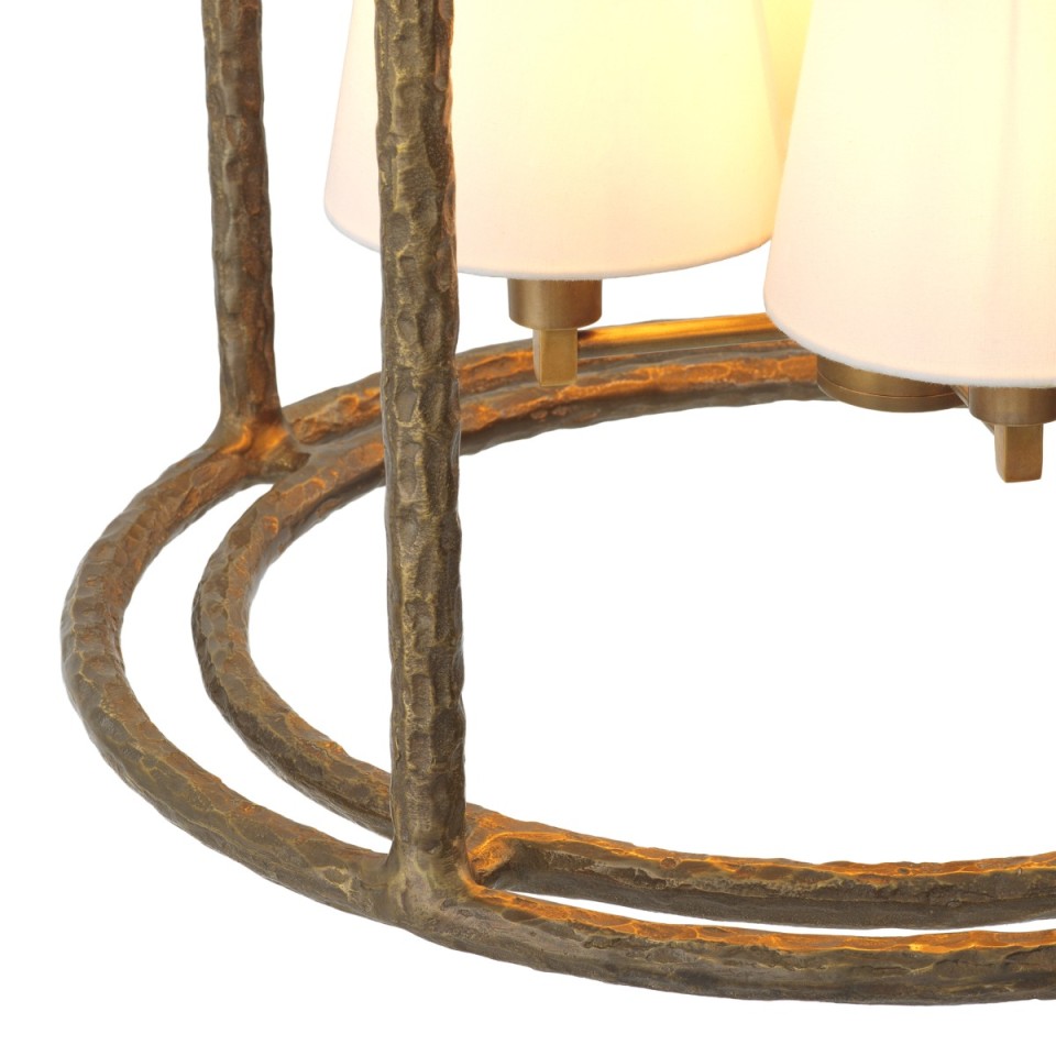 Montrose ceiling light vintage brass/white 53 cm