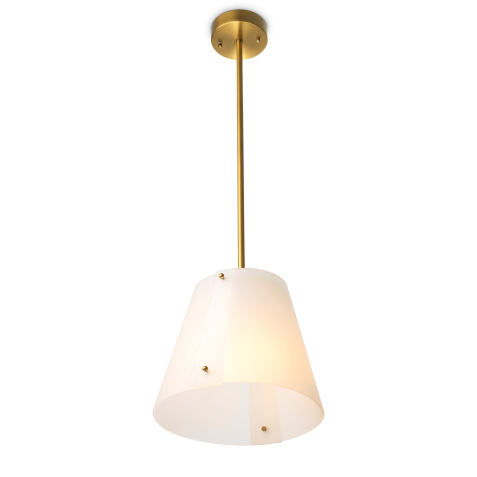 Trianon ceiling light antique brass/white 36 cm