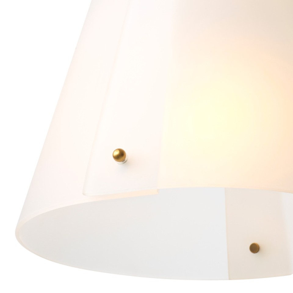 Trianon ceiling light antique brass/white 36 cm